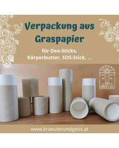 RUNDKARTON aus Graspapier 50g